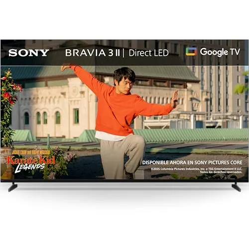 Sony BRAVIA 3 II 50 Pulgadas TV 4K Smart TV (Google TV), Procesador XR con Inteligencia Artificial, 120 Hz, Dolby Vision y Dolby Atmos, Compatible con PS5, 50XR32M2, Modelo 2026
