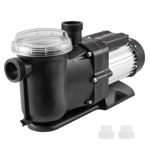 VEVOR Bomba para Piscina Elevada 1,5 HP 100 GPM Bomba para Piscina de Velocidad Única 2850 RPM con Cabezal Elevador con Cesta de Filtro para Piscinas Elevadas, Jacuzzis, Spas
