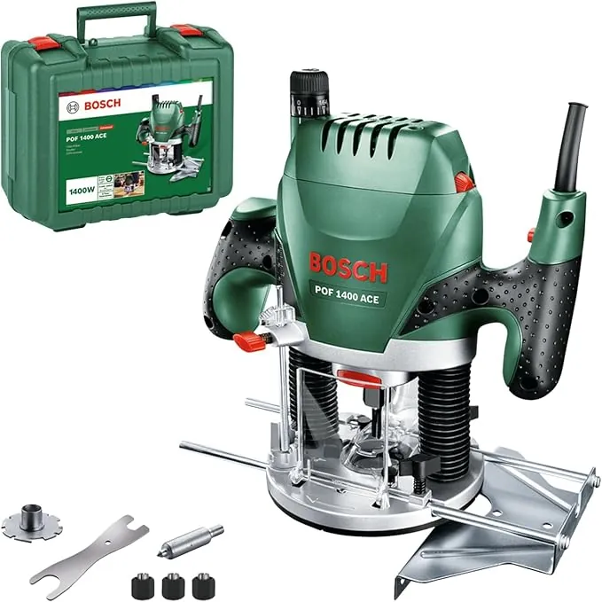 Bosch fresadora de superficie POF 1400 ACE (1400 vatios, en maletín)