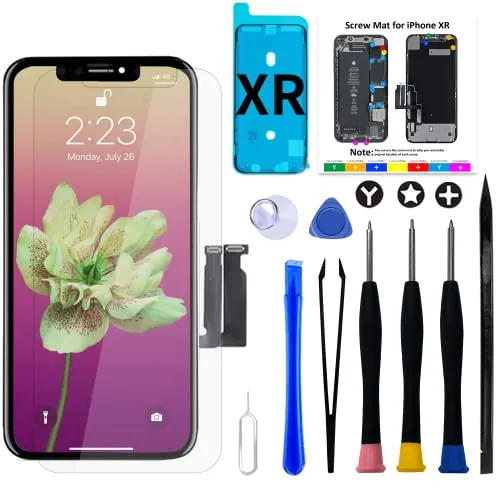 Pantalla para iPhone Xr LCD 6,1" FHD COF Kit Repuesto Táctil Ensamblaje