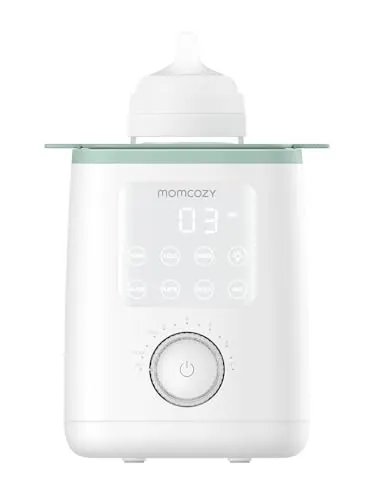 Momcozy Nutri - Calentador de biberones para bebé con control de temperatura preciso y luz nocturna