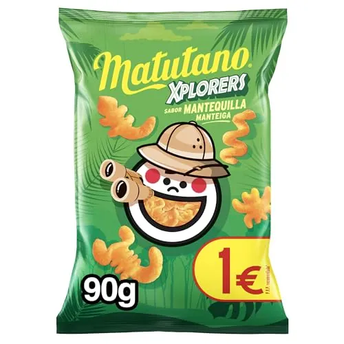 Matutano Xplorers, Snack con sabor mantequilla, 90 gramos