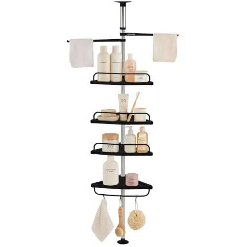 JUPPLIES Estanteria Telescopica de Baño de Altura Ajustable 100-320cm