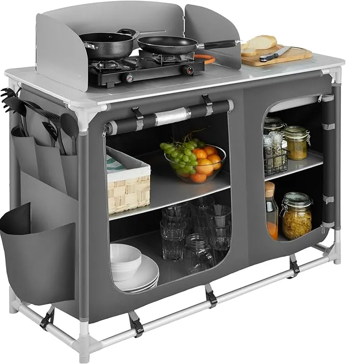 TecTake 800585 - Cocina de Camping para Muebles de jardín, Varios Modelos