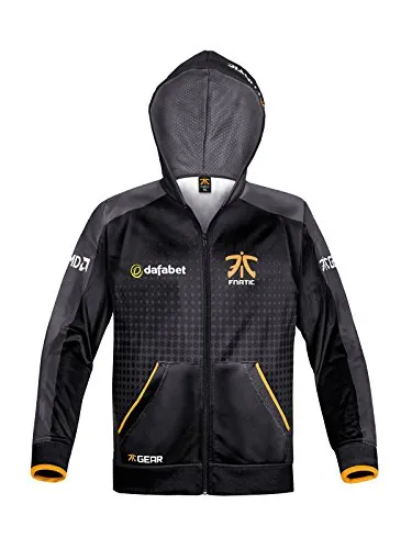 Fnatic Mens Player Zipped Hoodie, 2016 New Season, 2XL
