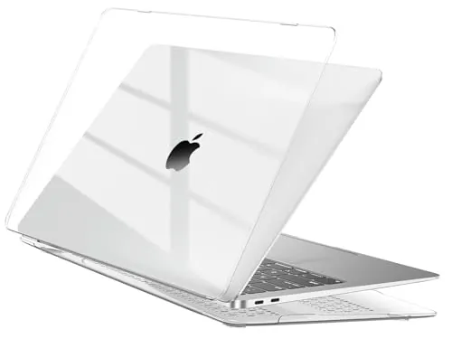 EooCoo para Funda MacBook Air 13 Pulgadas M1 2020-2018 Cristal Transparente