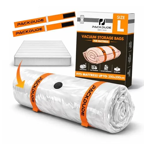 1x Bolsa Vacío Colchón hasta 200x200cm en Espuma, Gel, Látex I Tamaño L