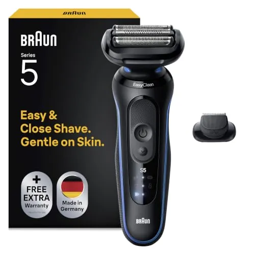 Braun Series 5 Afeitadora Eléctrica Hombre, 52-B1200SI,Azul