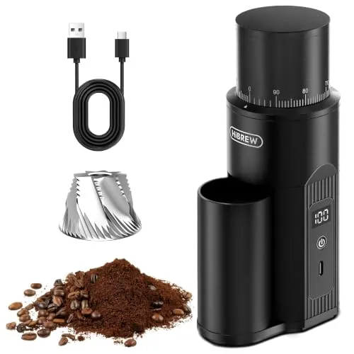 HIBREW G5mini Molinillo de Café Portátil Inalámbrico, Batería 5200 mAh