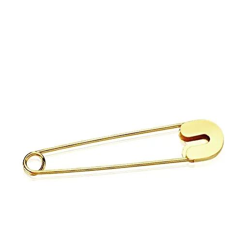 Alfiler imperdible oro 9k bebé 39mm. liso