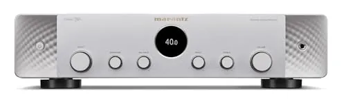 Marantz Stereo 70s Receptor de A/V de 2 Canales con 8K, Streaming HEOS Built-in, Fono y Radio FM/Dab+ - Plata