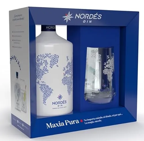 Ginebra Premium Nordés con Vaso Bajo de Regalo - Pack de 70 cl