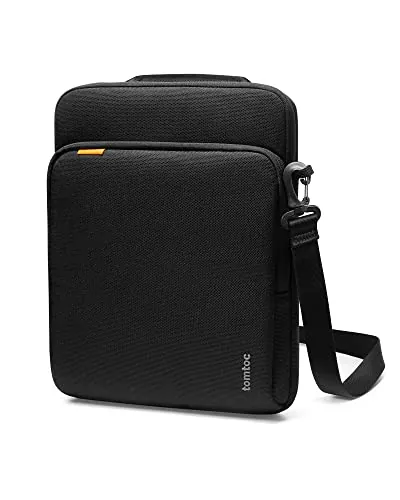 tomtoc Funda Bandolera para MacBook Air 13" M5/M4/M3/M2/M1, 13" MacBook Neo | Bandolera con asa, correa ajustable y bolsillos para accesorios, con protección frente a golpes y caídas.