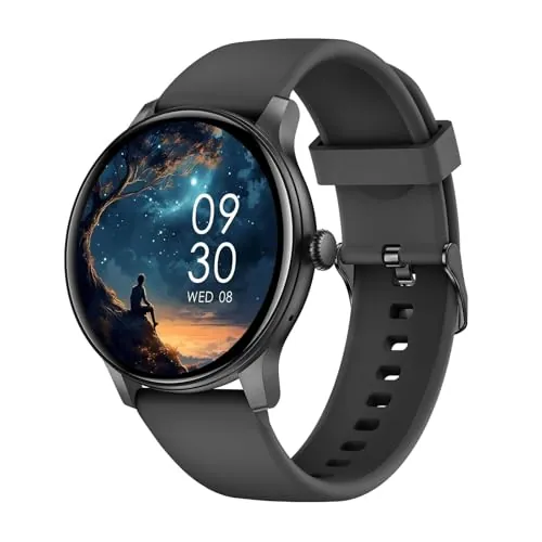 AcclaFit Reloj Inteligente Hombre Mujer con Llamadas Bluetooth, Smartwatch Esfera Redonda 1,38" con 147+ Modos Deportivos, Pulsómetro, Monitor de Sueño, IP68 Impermeable, Compatible con Android iOS