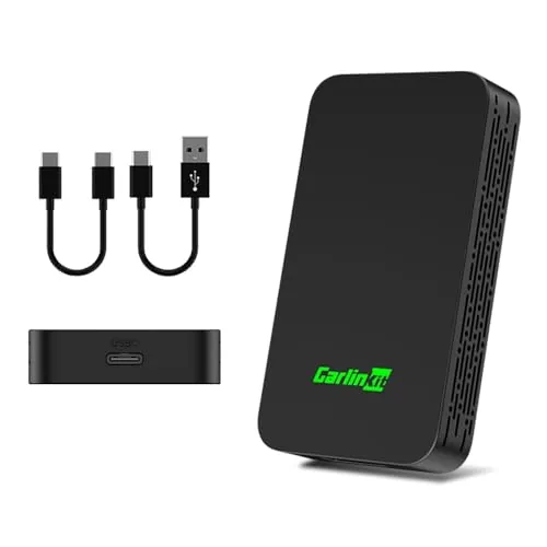 CarlinKit 5.0 Wireless CarPlay/Android Auto 2Air Adaptador ，Convierte CarPlay&Android Auto por Cable a inalámbrico，Soporta actualización OTA