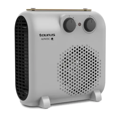 Taurus Tropicano Up&Down Calefactor 2000W, Vertical y Horizontal, 2 Niveles | 2 potencias, aire frío, asa con acabado de piel; hasta 20 m²
