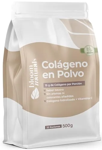 Colágeno Hidrolizado en Polvo – 500 g – Péptidos tipo 1 y 3