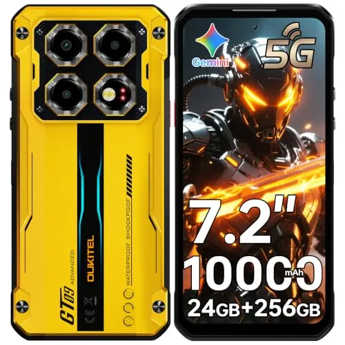 OUKITEL WP60 Movil Irrompible 5G - 7.2" HD+ 120Hz Móvil Resistente