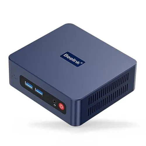 Beelink Mini PC SER3, AMD Ryzen 5 3500U, 16GB RAM, 256GB NVMe SSD, 4K | AMD Ryzen 5 3500U (4C, 8T, hasta 3,7 GHz),Wi-Fi 5, Bluetooth 5.0, admite dos pantallas 4K y arranque automático PXE WOL