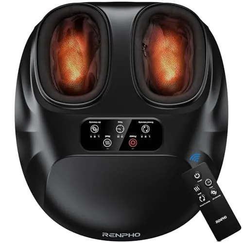 RENPHO Masajeador eléctrico de pies grande, masajeador pies con calor