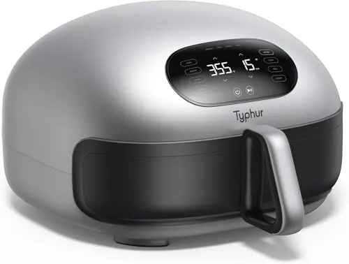 Typhur Dome 2 Freidora de Aire Grande e Inteligente, 5,3 L con Autolimpieza
