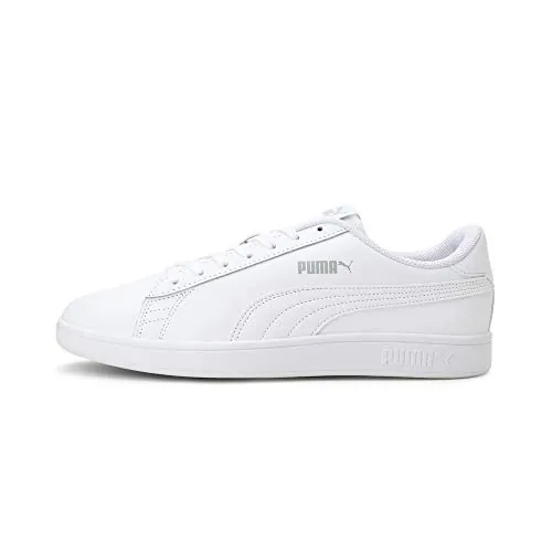 PUMA Smash V2 L, Zapatillas de Deporte Unisex adulto, Puma White-Puma White, 43 EU