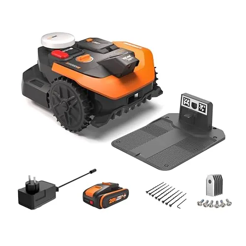 WORX Landroid Vision WR305E Robot Cortacésped 500m² VSLAM+RTK Cloud