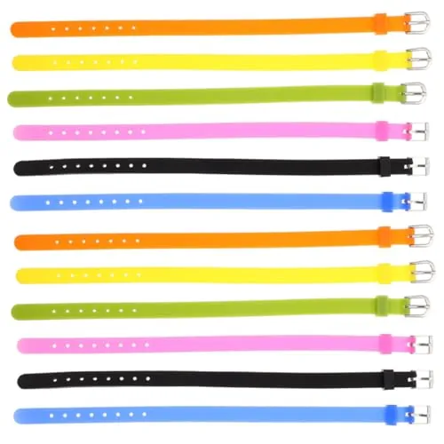 STOBAZA 12 Piezas Pulseras de Silicona DIY Correas Flexibles para Reloj Accesorios Cómodos y Duraderos con Cierre Seguro para Muñeca