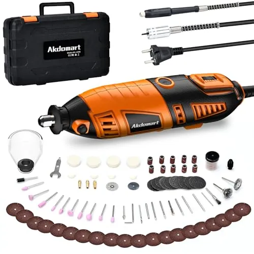 Kit de Herramienta Rotativa,200W Multiherramienta Mini Amoladora Eléctrica