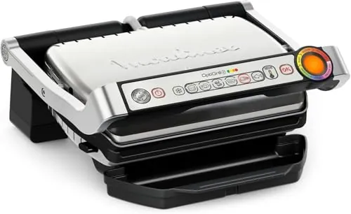 Moulinex OptiGrill+, Parrilla Eléctrica de 200W, 6 Programas
