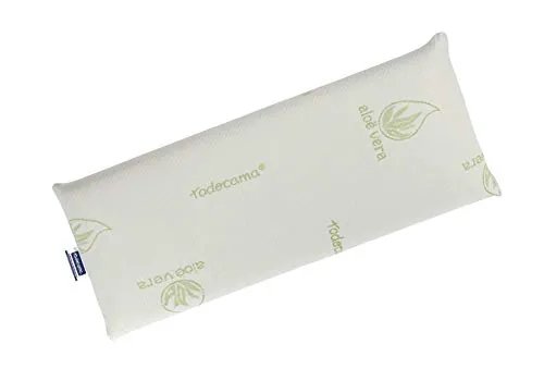 Todocama - Almohada viscoelástica, núcleo Compacto. Doble Funda con Cremallera. Tejido Aloe Vera Plus. Termorregulable adaptabilidad al Cuello. (105 cm)