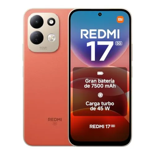 REDMI 17 5G, 4+128GB, Naranja, 7500mAh, Carga 45 W
