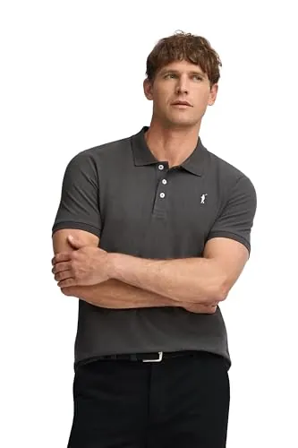 Polo Club Polo Manga Corta Gris Asfalto Algodón Verano - Poloshirt for Men - Cómodo para Hombre