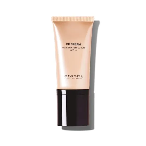 Atashi DD Cream Antiedad SPF15 Medium Nude Hidratante con Color