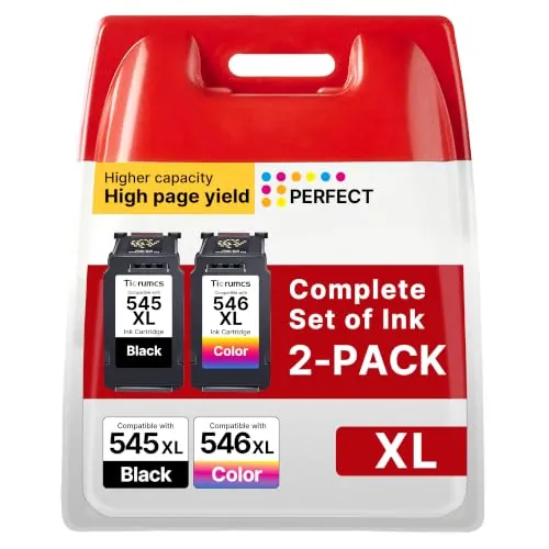 545XL 546XL Cartuchos Compatibles para Canon 545 546XL PG-545XL CL-546XL para Canon Pixma TS3150 TS3151 MG2550S MG2550 MG2950 TR4550 TR4551 MX495 (Negra y Color)