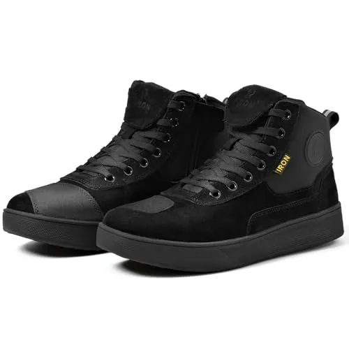 RIDEIRON Botas Moto Hombre Mujer Conforme a CE Zapatos Moto Antideslizante