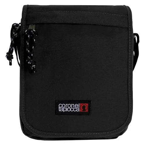 Coronel Tapioca Bolso Bandolera Hombre — Bolso Hombre con Múltiples Bolsillos y Correa Ajustable para Trabajo, Viajes y Uso Diario