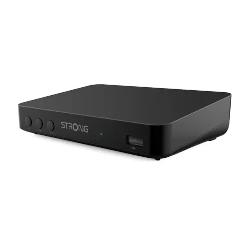 STRONG SRT8208 Decodificador TDT Full HD -DVB-T2 Compatible con HEVC265 - Receptor/sintonizador TV con función de grabadora (HDMI, USB, Dolby Digital Plus)