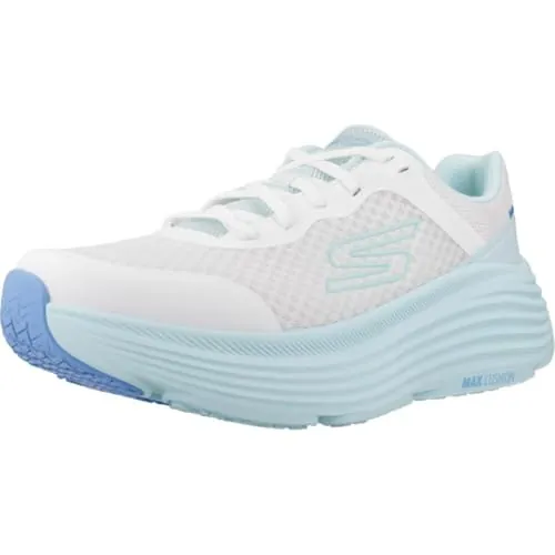 Skechers MAX Cushioning Endeavour Canova - Zapatillas Deportivas para Mujer, Ribete sintético Blanco y Azul Claro, 38 EU