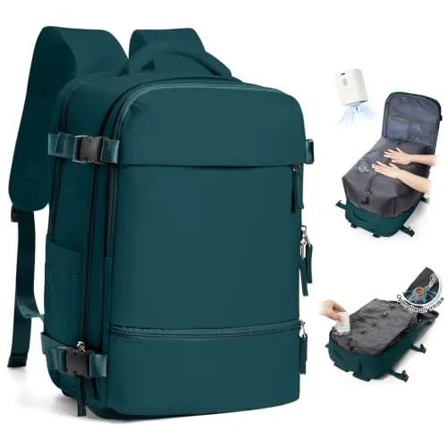 SZLX Mochila al Vacio con Bomba Mochilas Viaje Cabina Avion 40x30x20 Ryanair Vueling Wizzair Equipaje de Mano 40x30x20 Bolsas de Viaje Mujer Maletas Easyjet Mochila Portátil