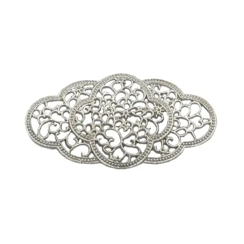 Broche calado (Plateado)