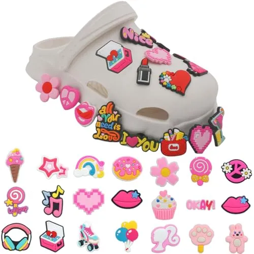 JEYORZY 30 Piezas Accesorios para Zapatos Shoes, Shoe Charms, Pines para Shoes para Niños y Adultos, Zapatos de Graffiti Creativos, Charms Shoes para Elección de Regalos Sorpresa, Estilo aleatorio
