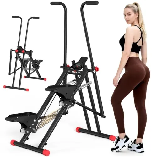 RELIFE REBUILD YOUR LIFE Stepper Fitness Casa Plegable, Maquina de Subir Escaleras con Resistencia Ajustable, Máquina de Cardio para Fitness para Entrenamiento de Todo el Cuerpo
