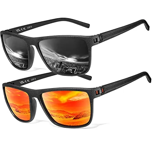 Perfectmiaoxuan Gafas de sol polarizadas para hombres y mujeres