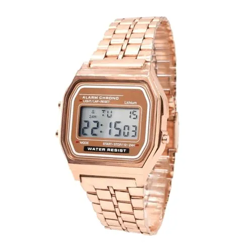 BDM - Reloj clásico Color Plata con Alarma - Modelo 5