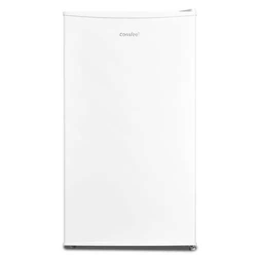 Comfee' RCD93WH2(E) Frigorífico de una puerta 93 L, Control de temperatura, Frigorífico pequeño bajo mesa, Silencioso, ‎45 x 47.2 x 86 cm,Blanco [Clase de eficiencia energética E]
