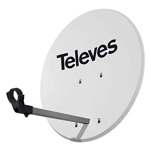 TELEVES - Antena Parabólica Offset Isd Televes 830 Aluminio Blanca
