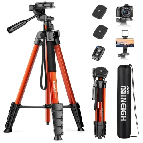 Nineigh 190cm Tripode Camara, Tripode para Movil con Columna Transversal