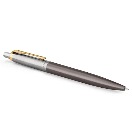 Parker Jotter Bolígrafo XL | lacado gris con adornos dorados | punta media | estuche de regalo