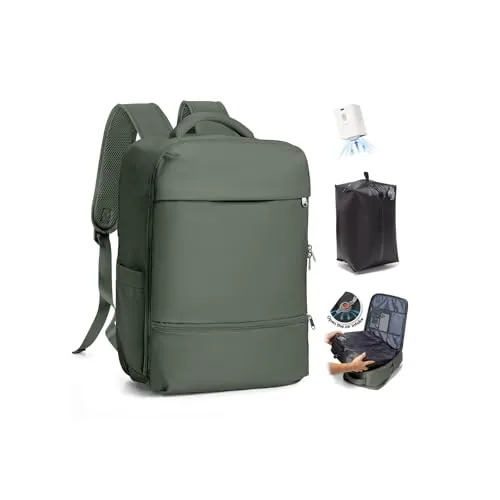 SZLX Mochila De Vacío Equipaje De Mano Mujeres, Mochila Airbag Con Sistema De Vacío Para Viajes, Ryanair Mochila De Viaje Tamaño Cabina Con Bomba Impermeable Maleta De Vacío Para Hombres